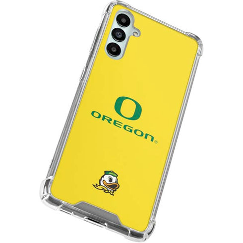 University of Oregon Ducks Green Gradient Galaxy A15 5G Clear Case